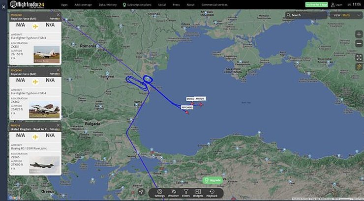 Винищувачі четвертого покоління RAF Typhoon