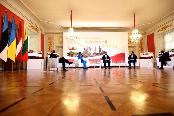 Президент Польщі Анджей Дуда, владимир зеленский, саміт п'яти країн, зустріч у Варшаві