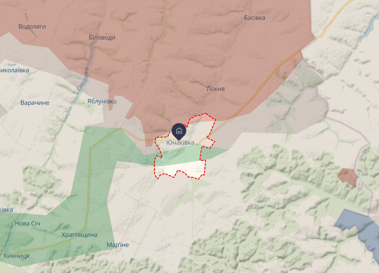 ВС РФ на Сумщине продвинулись в районе Юнаковки