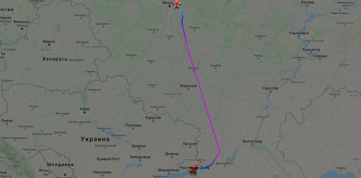 В Ростов прибыл самолет Ил-76 под загрузку