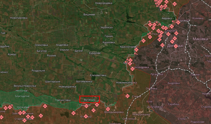 карта, линия фронта