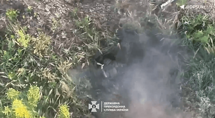 В окупанта поцілили снарядом