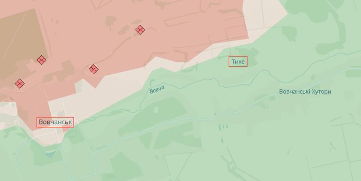 Харківський напрямок, Харківська область, ситуація на фронті, Харківський наступ, наступ ЗС РФ, наступ Росії, карта бойових дій