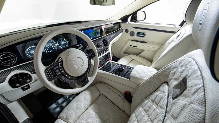 Rolls-Royce Ghost Brabus 700, Rolls-Royce Ghost, Brabus 700, новый Rolls-Royce Ghost, тюнинг Rolls-Royce