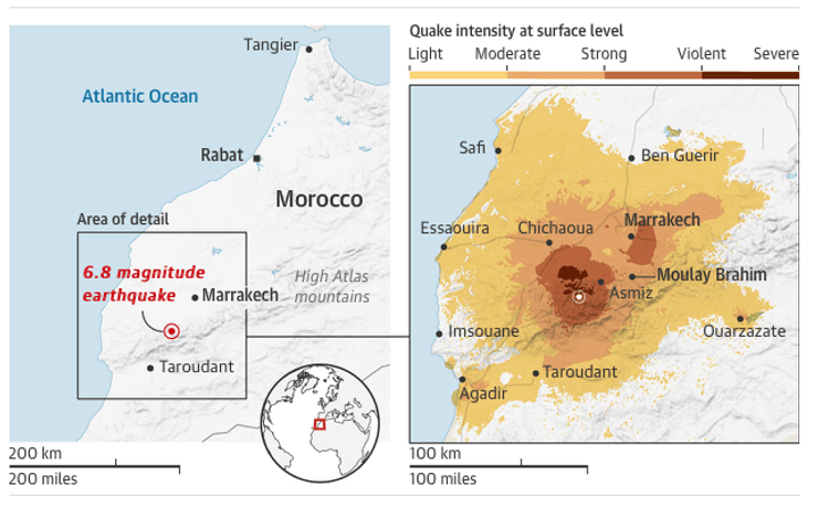 Марокко, землетрясение, спасатели, поиск пострадавших