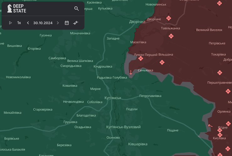 Карта боевых действий