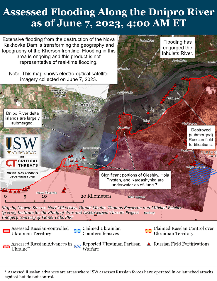 Масштабное наводнение, разрушения Каховской ГЭС