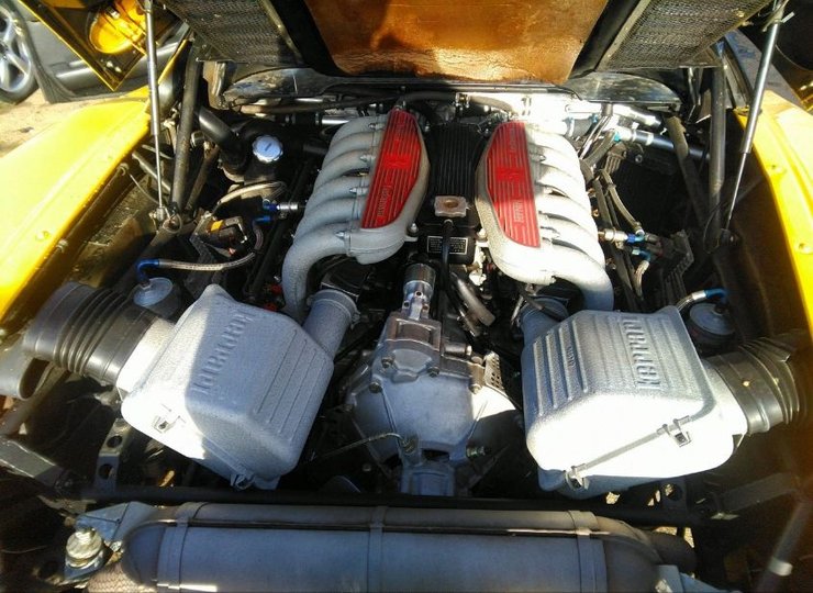 Двигатель феррари 512, Ferrari 512 TR, Ferrari 512 TR 1992, Ferrari 512, суперкар Ferrari, разбитый суперкар