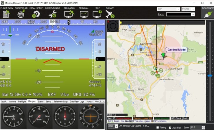 Система ArduPilot, вероятно, управляет ракетами "Фламинго"