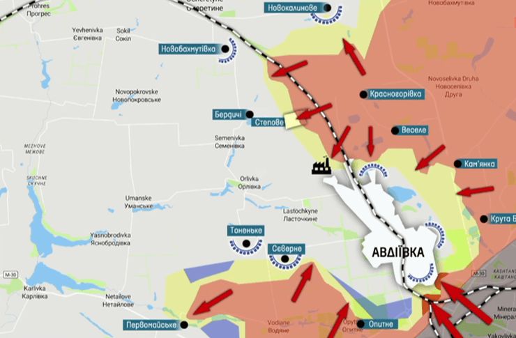 Авдіївка карта боїв