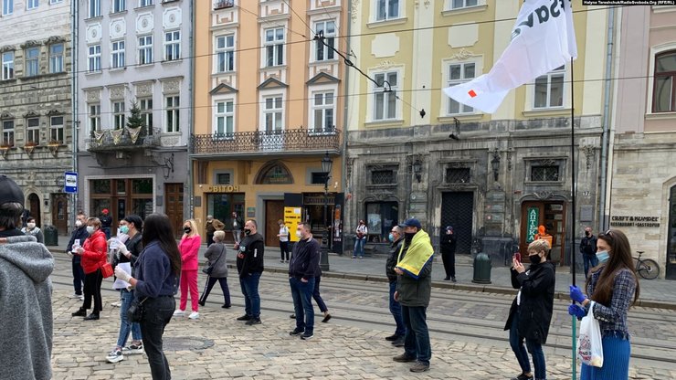 львов, карантин, протест