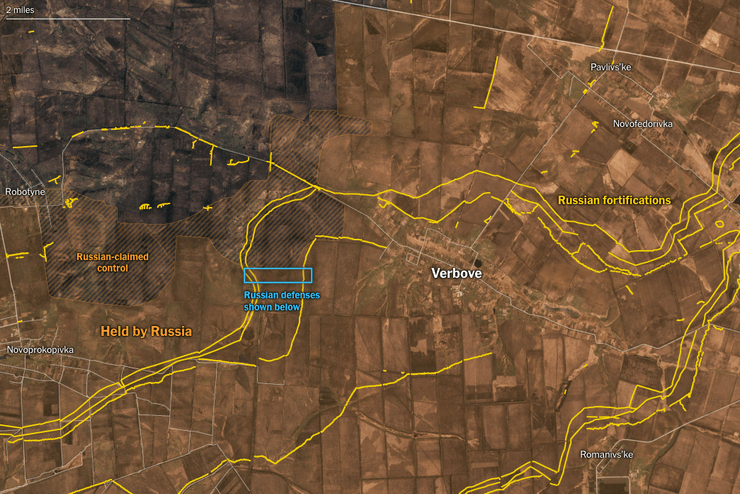 наступ зс рф, фортифікація рф