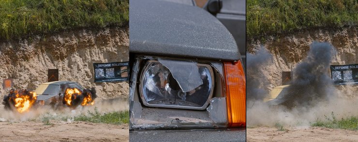 Испытание системы защиты от взрывов, фото