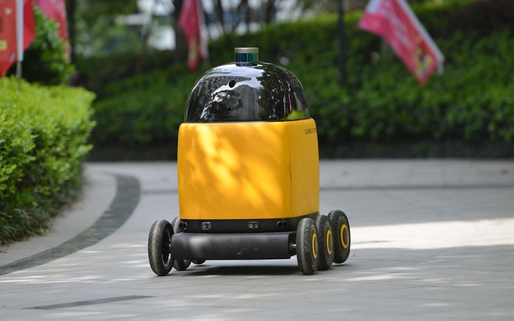 фото, робот-официант