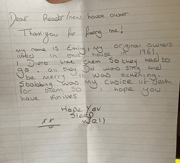 Записка, письмо, послание, угроза, злая шутка,