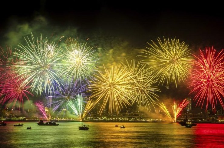 Доминикана, Новый год, салют, фейерверк, фото