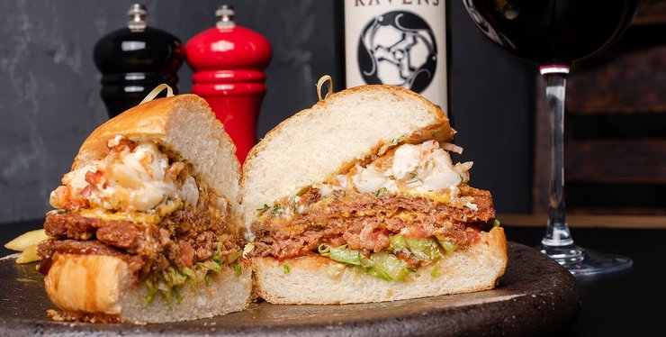 Веганский бургер - фото