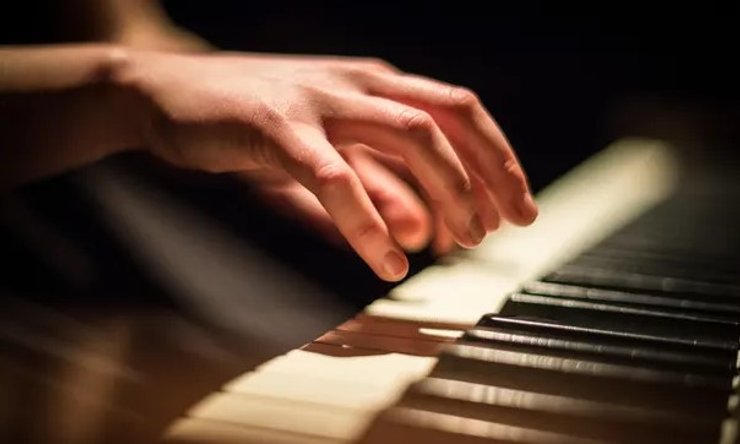 Пианино, игра, руки