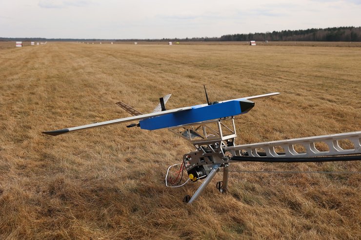 Дрон-перехватчик Besomar на катапульте