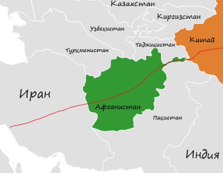 Китай и Афганистан — соседи, имеющие общую границу. Синцзян — Уйгурский автономный район КНР граничит с Афганистаном в районе Ваханского коридора. Совместный участок границы небольшой, около 20 километров, однако, он есть.
