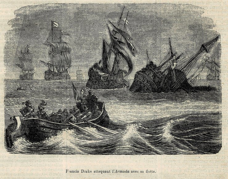 Френсіс Дрейк напав на іспанський флот