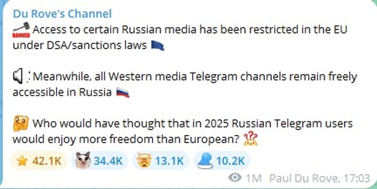 павел дуров, свобода слова в Росії