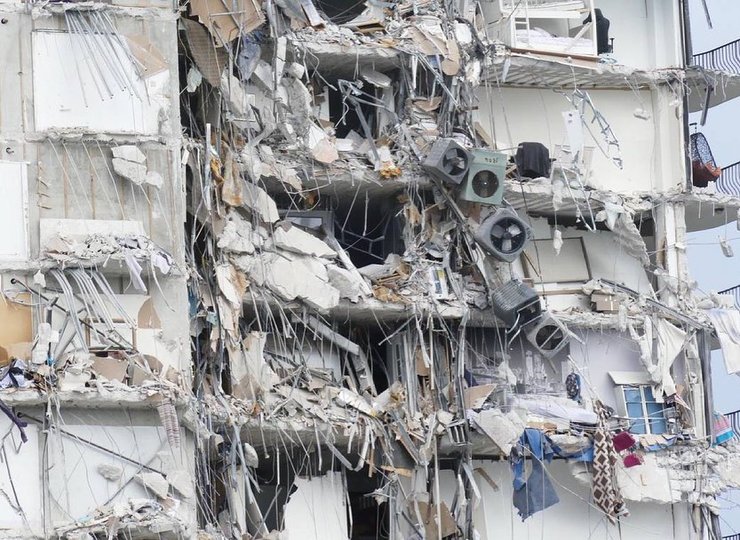 дом, сша, обрушение, фото