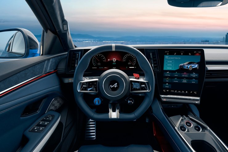 салон Alpine A390, новый Alpine A390, кроссовер Alpine, электромобиль Alpine, электромобиль Alpine