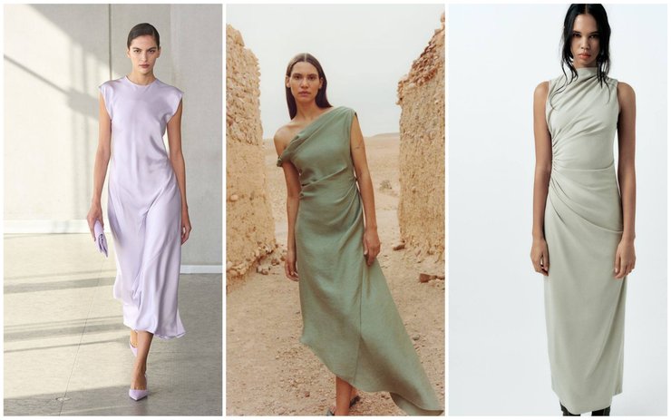 ОДНОТОННЫЕ платья в стиле МИНИМАЛИЗМ — тренд лета 2024