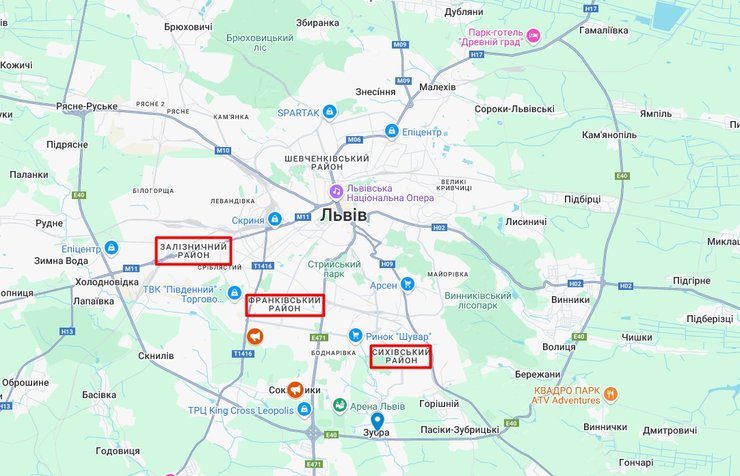 Во Львове подтапливается три района на юге страны