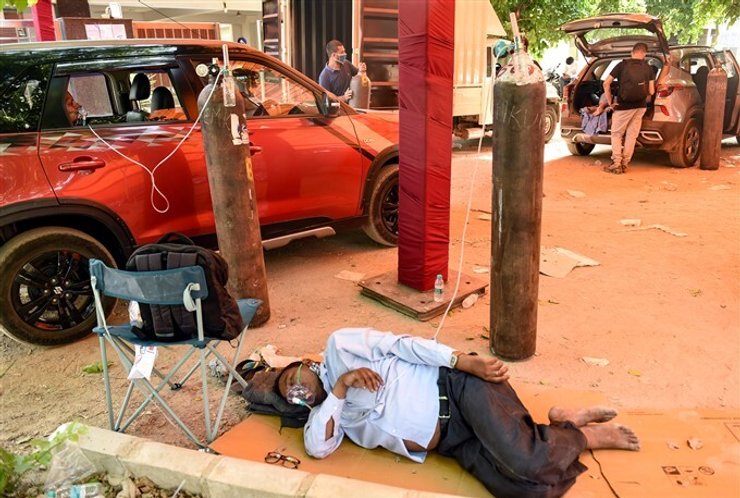 индия, коронавирус, госпиталь