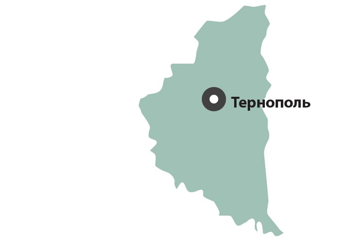 Тернопільська область в рейтингу екологічного стану, карта