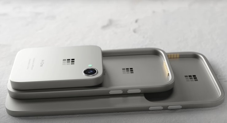 Дизайн модульного телефона H-one предлагает три размера