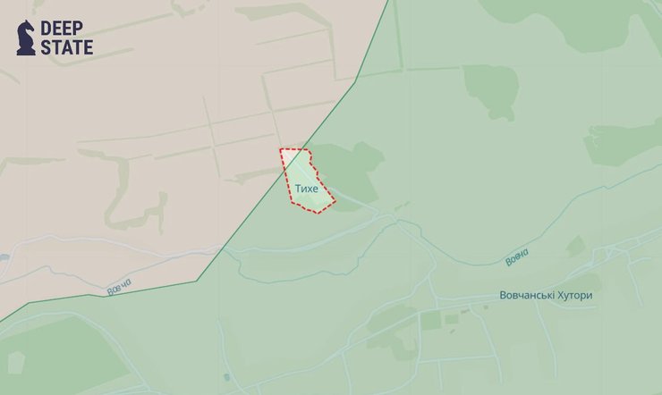 Карта боев в районе Тихого