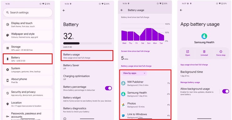Настройка приложений Google Pixel