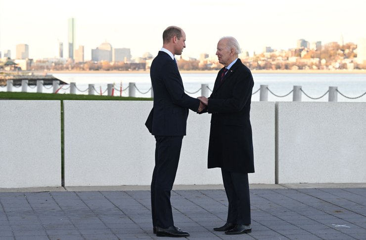 джо байден, принц уильям, встреча