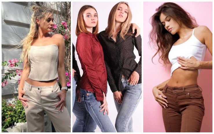 Заниженные джинсы