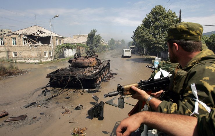 Цхінвал, танк, Південна Осетія