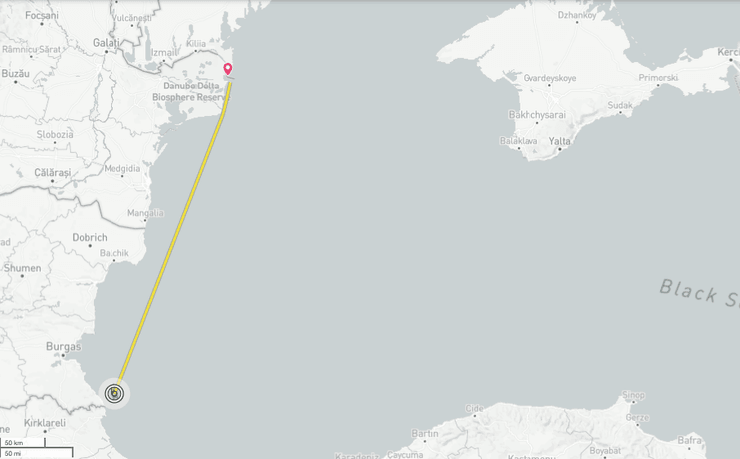 Зерновоз «Сукру Окан» в Черном море
