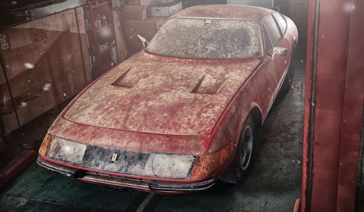Ferrari 365 Daytona, ретро авто, покинуті авто,