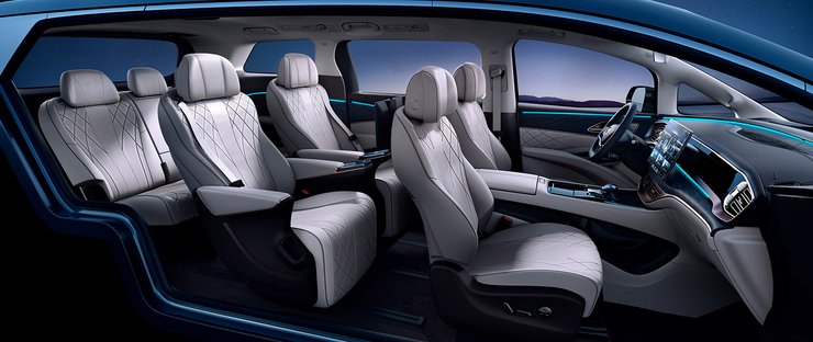 салон Denza D9, BYD Denza, Denza D9