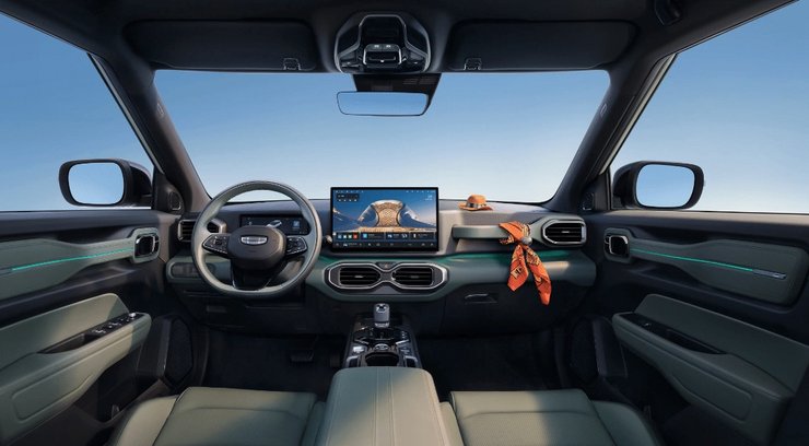 Салон Geely Cowboy 2025, новый Geely Cowboy, Geely Cowboy, Geely Cowboy