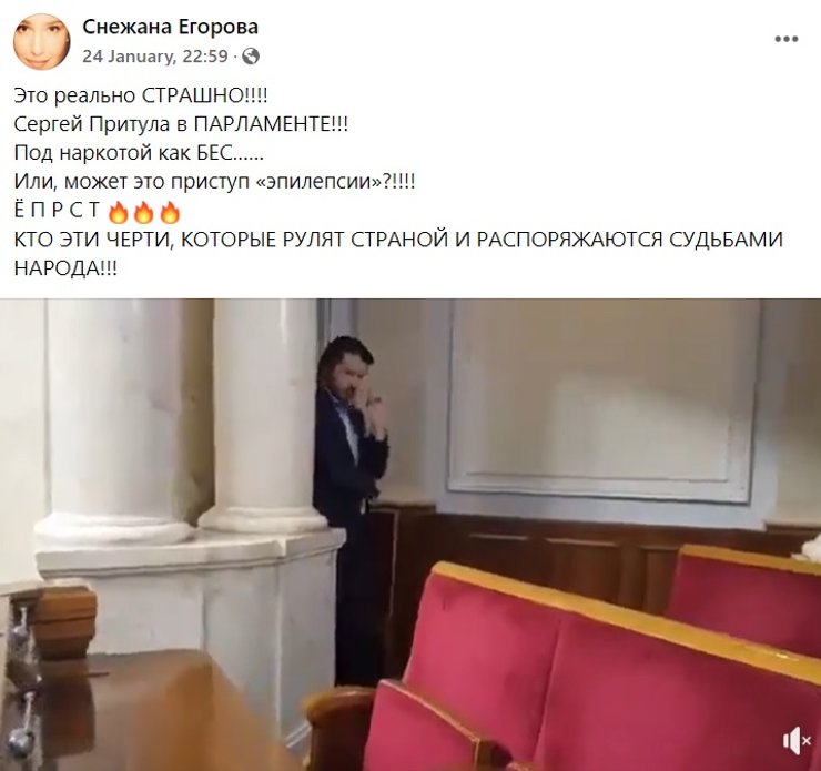 Снежана Егорова, поддержка Путина, поддержка России, поддержка политики РФ