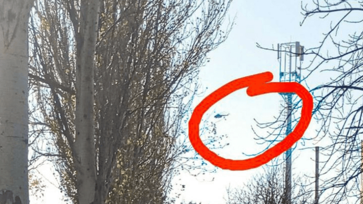 Мариуполь, небо, вертолет, деревья