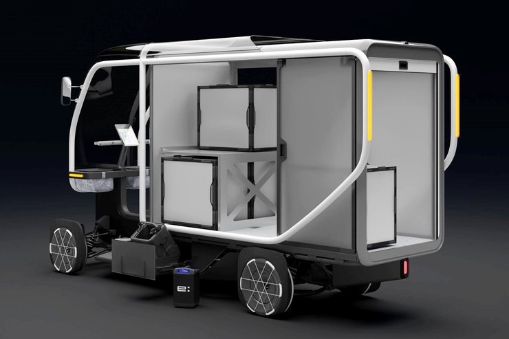 электромобиль Honda Fastport eQuad, новая Honda Fastport eQuad, электромобиль Honda, фургон Honda, фургон Honda