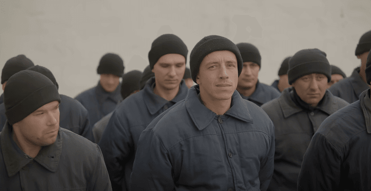 полонені. росіяни, шикування, табір