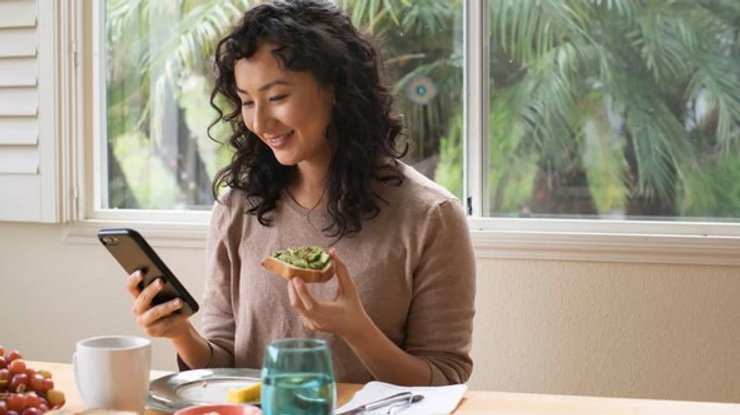 Завтрак, женщина