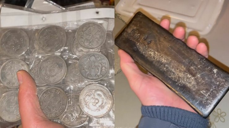 Дорогоцінні речі, колекція монет, злиток срібла, дорогі знахідки, прикраси, будинок барахольщиці, купив будинок, аукціон