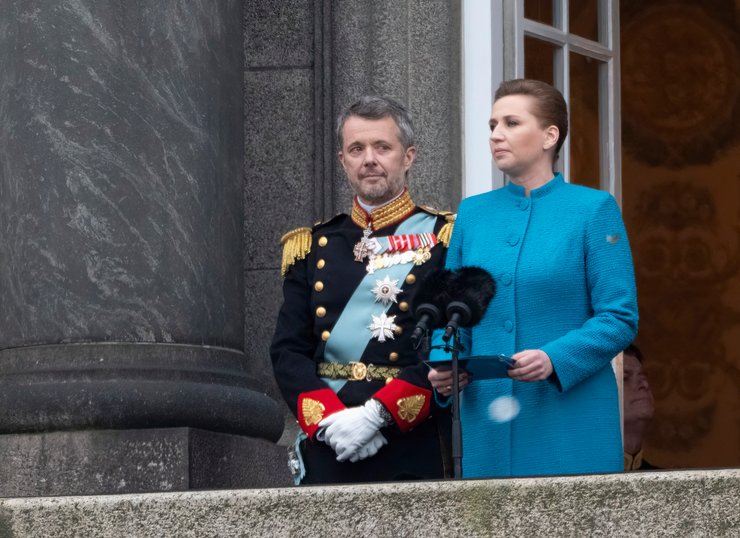 Король Дании Фредерик Х и премьер-министр Метте Фредериксен