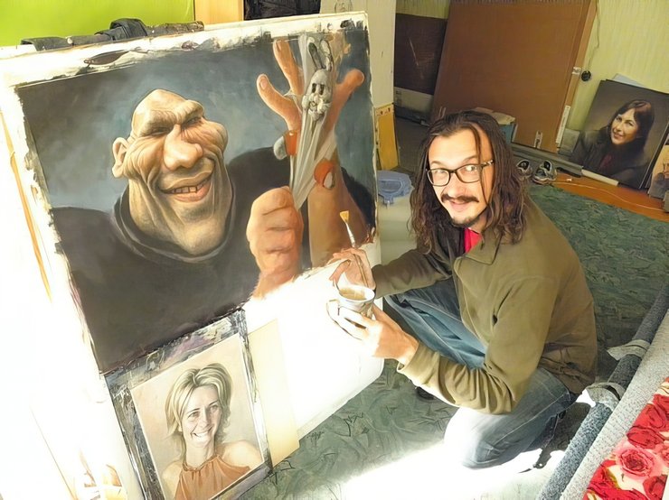 Художник-карикатурист Денис Лопатин